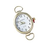 Gold Tone Oval Watch Face 1 x 0.9 x 0.3 inches