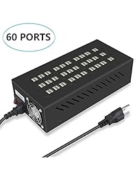 g daimler 2018 nuevo estilo 60 puertos estación de carga USB con protección inteligente, Multi puerto USB cargador adaptador de pared, estación de carga organizador para iPhone, iPad, Samsung y así sucesivamente