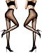 HONENNA Women's 40 Den Silky Sheer Reinforced T Crotch Pantyhose Tights (Medium, Black, 2 Pairs)