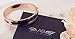 Ashley Bridget Hair Tie Bracelet - Elegant Elastic Holder Bangle Bracelet with Gift Box for Women (Rose Gold Plated)
