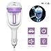 Car Air Humidifier, Humidifier Diffuser, soled Cool Mist Humidifier, Car Air Humidifier and Aromatherapy Essential Oil Diffuser, Portable Car Travel 50ml USB Mini Freshener Diffuser (Purple)