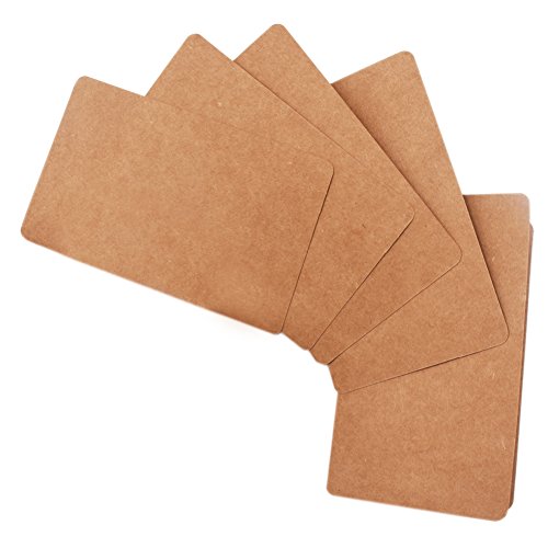 Ocharzy half-folded kraft paper blank greeting cards (2…