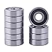 XiKe (10 Pack) 6201-2RS Double Sealed Deep Groove Ball Bearings, 12x32x10mm, Pre-Lubricated for High RPM, Chrome Steel P6, ABEC 3