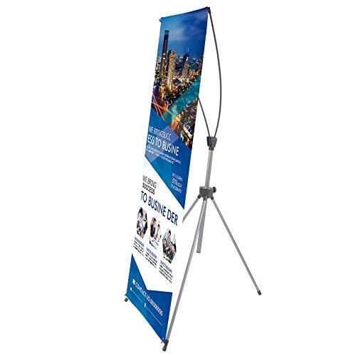 X Banner Stand, Banners and Signs Customize for Business 23" X 63" To