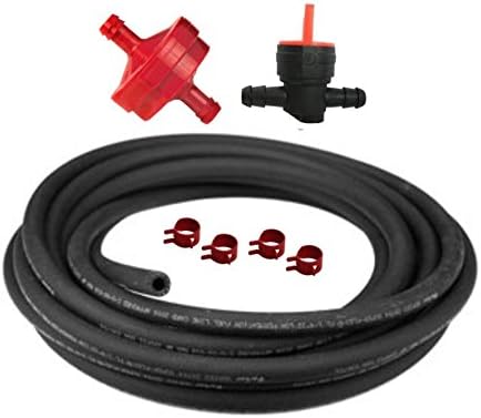 JR Power Equipment Carburetor 1/4" Fuel Line Replacement Kit for Tecumseh, Briggs and Stratton, and Kohler Engines