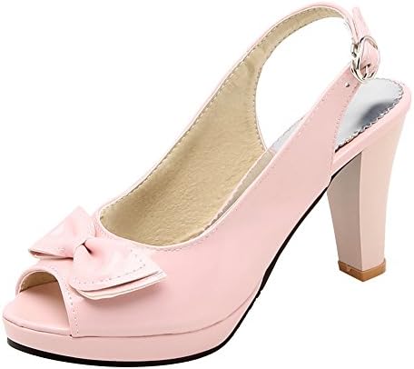 Latasa Women's Peep-Toe Bow Slingback Pumps