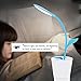 IEGROW LED desk lamp with usb charging port, eye care desk lamp, flexible gooseneck, rechargeable children's desk lamps with pen holder, suitable for reading, children's family, office and dormitory ( Blue )