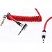 Sqrmekoko Replacement Extension Aux Auxiliary Audio Cord Cable Wire Compatible with Beats by Dr Dre Pro/Detox Edition Headphones (Red)