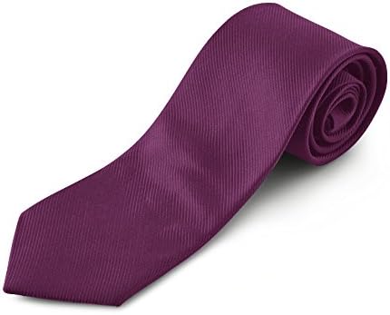 Purple Necktie by Harvest Male - Solid Tie for Men &amp; Boys Suit, Wedding &amp; Prom