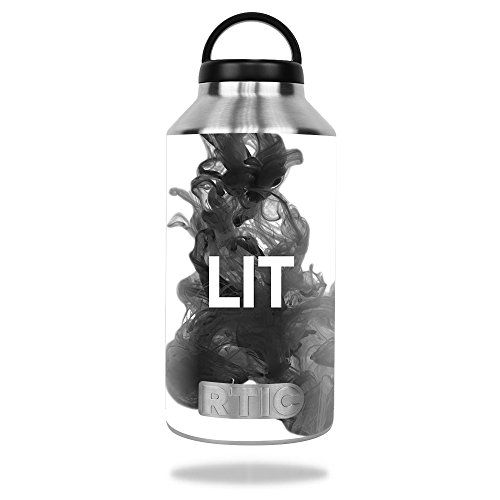 MightySkins Skin Compatible with RTIC 64oz Bottle (2016) – Lit | Protective, Du…