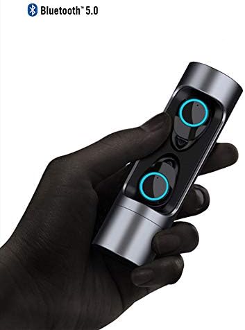 MUSSON, Wireless Headphones, V5.0 Bluetooth Earbuds with Charging Case Portable 1000mAh 32H Touch Control IPX6 Waterproof 3D Stereo Sound Noise Reduction Earphones Sport Running Gaming Gift CE10