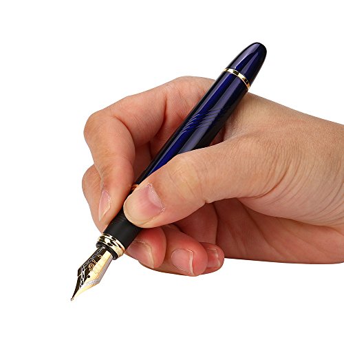 Glumes Fountain Pen Ink Storing, Fine Nib Writing Calligraphy Pen Scribe Tool Office Stationary School Supplies Creative Gift Pen for Kids, Toddlers, Child, Adults