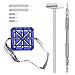 Watch Repair Kit,Watchband Tool, Watch Band Strap Link Pin Remover Repair Tool Kit 3 Extra Pins, 3 Pin Punches, 1 Watch Band Holder, 1 Dual Head Hammer, 1 Spring Bar Tool with 6 Tips