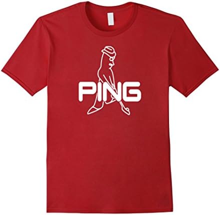 Mens Piingg Tshirt Golf Player's Tshirt Gift Cool Tee 2XL Cranberry