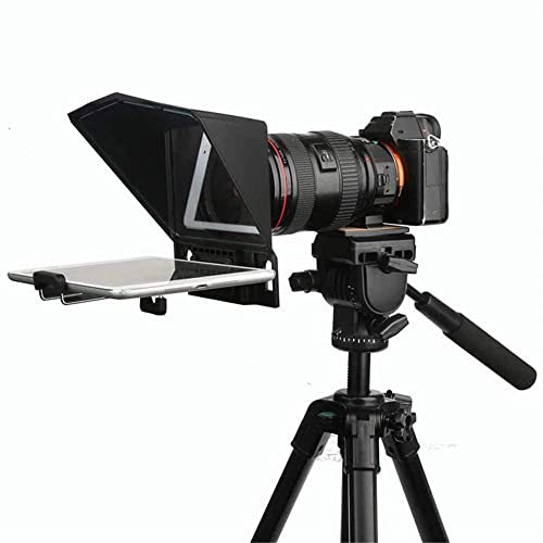 DF DIGITALFOTO Desview T2 Teleprompter, 8" HD Display Glass Teleprompter with Remote Control, Compatible with Smartphone/Tablet/DSLR Camera for Online Teaching, Live Streaming, Video Recording