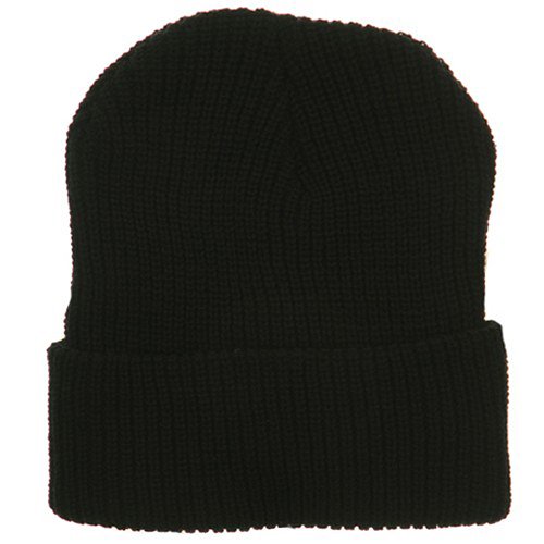 G.I. Watch Cap with Cuff - Black