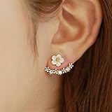 Daisy Flowers Earrings Little Daisy Flower After Hanging Stud Earrings for Lady Women Girls