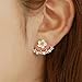 Daisy Flowers Earrings Little Daisy Flower After Hanging Stud Earrings for Lady Women Girls