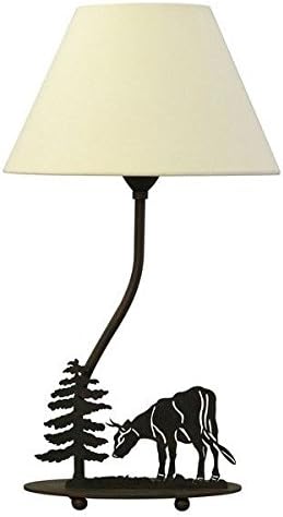 Metal table lamp decorated with ruminant cow ~ Ryckaert