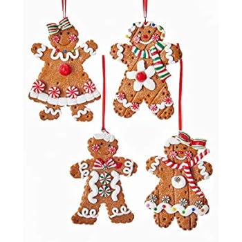 Kurt Adler GINGERBREAD BOY/GIRL ORNAMENT 4A