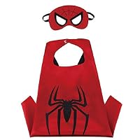 Blingbling Superhero Cape & MASK Set Kids Childrens Halloween Costume Spiderman