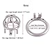 TERNENCE Metal Male Chastity Device Small 304 Steel Stainless Comfortable Cock Cage Adult Game Sex Toy D250 (1.97 inch / 50mm) Silver Grey