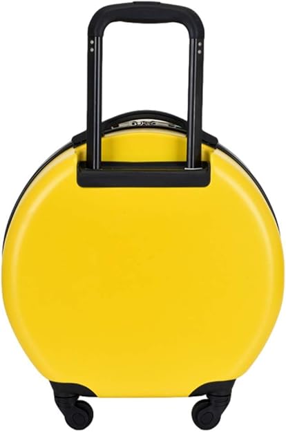 Amazon ユケ二ー スーツケース ファスナー式 出張 超軽 小型 キャリーケース 超軽量 丈夫 静音 機内持込可 可愛い おもちゃ箱 キッズ用 旅行かばんトップオープン フロントオープン 人気 イエロー 18インチ スーツケース
