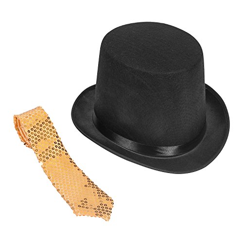 Ringmaster Costume - Circus Costumes - Magician Hat - Top Hat w/ Necktie by Funny Party Hats
