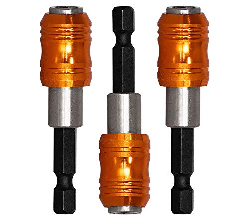 Exclusive Quick Release, Magnetic Screwdriver bit Holder Set 3 pcs (Cor C6585)