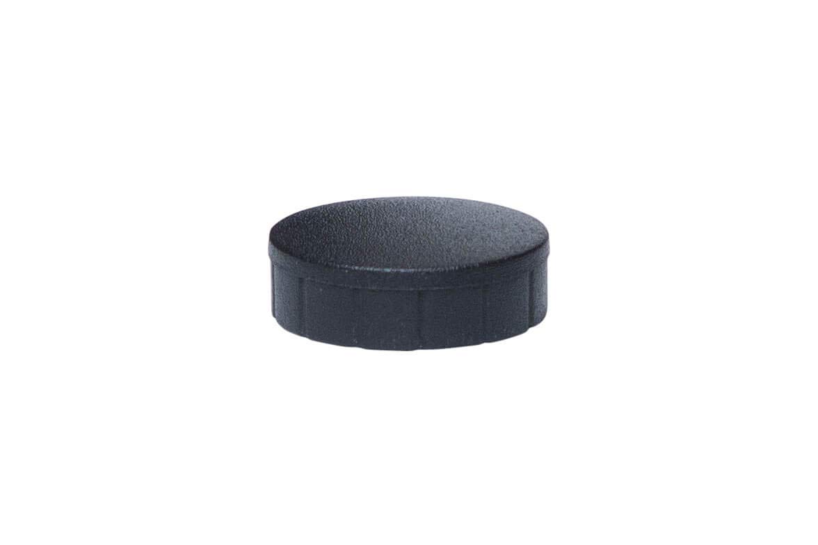6162090 Magnet Mouth Solid, Round Magnet, Shatterproof Plastic, 300 g Holding Force, 20 x 7.5 mm, Black