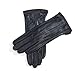 MATSU Casual Women Winter Warm Lambskin Touchscreen Texting Leather Gloves M9229 (Cashmere or Long Fleece)