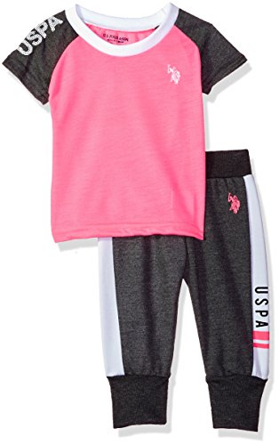 U.S. Polo Assn. Baby Girls Fleece Set