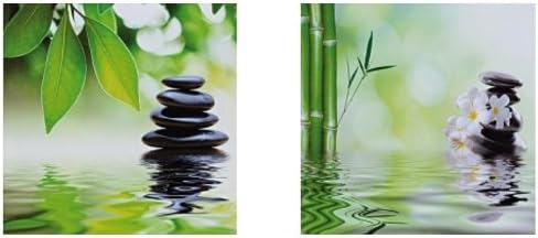 'Wall Art "Bamboo Canvas Set 2 Pictures
