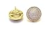 Mens 18mm Dome Iced Out Hip Hop 18k Yellow Gold Finish Lab Diamond Screw Back Stud Earrings