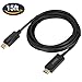 UVOOI DisplayPort to HDMI Cable 15 feet 4K, Display Port (DP) to HDMI Male to Male Adapter Cable 4K@30Hz, 2K@60Hz, 1080P Full HD for Projector, Desktop, Monitor, HDTV, Laptop