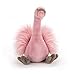 Jellycat Mad Pet Solange Swan Rose Stuffed Animal, Medium, 19 inches