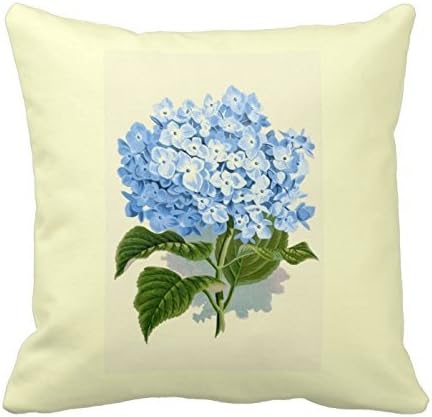 AliHogbenStore Blue Hydrangea #:494 Pillow Case Cushion Cover Home Sofa Decorative 18 X 18 Squares