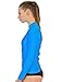 Swim Shirt Women - Long Sleeve Rash Guard Swimming Shirt, Made in USA! (Turquoise, X-Large)