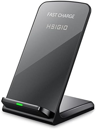 HSIGIO Wireless Charger iPhone X/8/8 Plus Fast Wireless Charger Stand for Samsung S9/S9 Plus Note 8/5 S8/S8 Plus S7/S7 Edge S6 Edge Plus