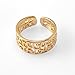 VIKI LYNN Toe Rings for Women 18K Gold Plated 925 Sterling Silver Adjustable Band Ring