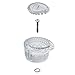 Moen 100710 Posi-Temp One-Handle Tub and Shower Replacement Knob Handle Kit, White and Chrome Knob Insert primary