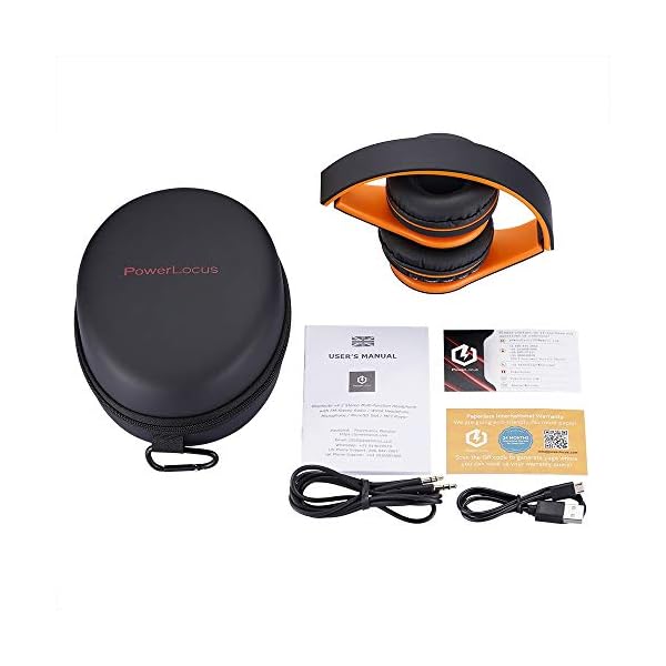PowerLocus-Wireless-Bluetooth-Over-Ear-Stereo-Foldable-Headphones-Wired-Headsets-Noise-Cancelling-with-Built-in-Microphone-for-iPhone-Samsung-LG-iPad-Orange PowerLocus Wireless Bluetooth Over-Ear Stereo Foldable Headphones, Wired Headsets Noise Cancelling with Built-in…
