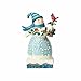 Enesco Jim Shore Heartwood Creek Winter Wonderland Snowman with Cardinal, 8.2