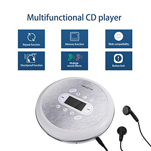 Portable CD Player Personal Compact Disc Player with LCD Display Stereo
