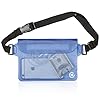 Waterproof-Waist-Pouch-by-Hydro-Gizmos-Large-Travel-Bag-with-Adjustable-Long-Waist-Strap-Buckle-Transparent-Blue-3-Zipper-Design–Lightweight-PVC-Touch-Screen-Sensitive-Keeps-Everything-Dry Waterproof-Waist-Pouch-by-Hydro-Gizmos-Large-Travel-Bag-with-Adjustable-Long-Waist-Strap-Buckle-Transparent-Blue-3-Zipper-Design–Lightweight-PVC-Touch-Screen-Sensitive-Keeps-Everything-Dry