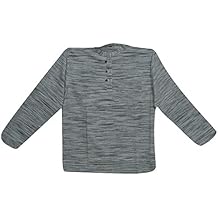 Mogul Interior Men’s Shirt Grey Casual Cotton Ethnic Shirt Yoga Kurta L