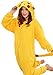 WOWcucos Unisex Adult Pikachu Onesies Animal Cosplay Costume Halloween Xmas Pajamas---L