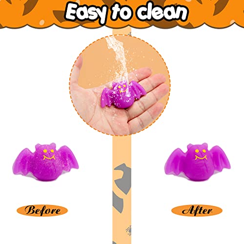 LovesTown Mochi Squishy Toys, 28 PCS Halloween Squishy Toys Kawaii Squishy Bulk for Party Favors Prizes Fillers Stress Relief