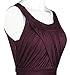 UniSweet Women's Elegant Vintage Ruched Pleated Casual Swing Dress