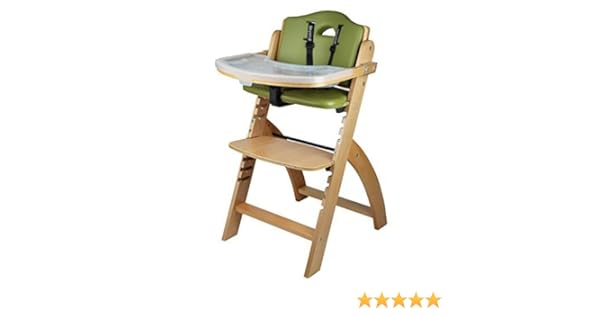 abiie beyond wooden high chair & tray